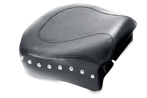 Mustang Motorcycle Seats Powersports 75707 82-03 Harley Sportster Wide Touring Passenger Seat w/Studs - Black