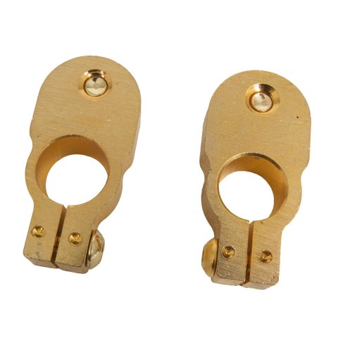 QuickCar Top Mount Battery Terminals 57-620 Terminals, Top-Mount, Brass, Pair