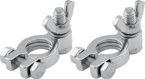 QuickCar Top Mount Battery Terminals 57-610 Terminals, Top-Mount, Brass, Pair
