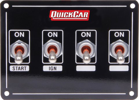 QuickCar Ignition Control Panels 50-7411 Extreme 4 Switch Dual Weatherpacked
