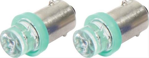 QuickCar LED Bulbs 61-694 GREEN BULBS, PAIR, CARDED