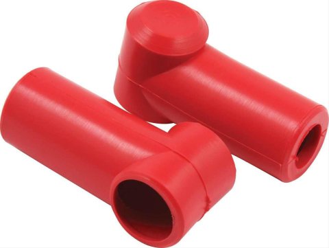 QuickCar Battery Disconnect Switch Boots 57-601 Boots, Rubber, Red, Pair