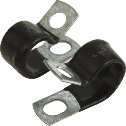 QuickCar Line Clamps 66-858 Clamps, Steel, Rubber Coated, .750 in. Hose Diameter, Set of 10