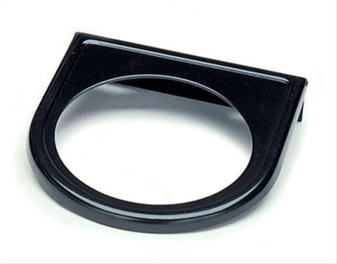 Banks Power Instrument Mounting Panels 63001 Gauge Mount, Single Gauge, Panel Mount, Aluminum, Black Finish, Each
