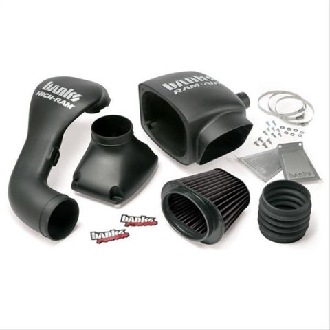 Banks Power Ram-Air Intake Systems 41806-D Air Intake, System, Black Polyethylene Tube, Synthetic Filter, Dry, Gray, Ford, F150, 5.4L, Kit