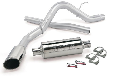 Banks Power Monster Exhaust Systems 48761 System, Exhaust, Cat-back, Stainless Steel, Single Exit, Passenger Side, Chrome Tip, Ford, 3.5L,, EcoBoost, Kit