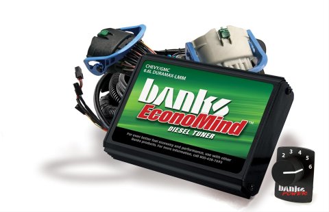 Banks Power EconoMind Diesel Tuners with Switch and PowerPack Calibrations 63885 Computer Programmers, EconoMind, Tuner, 6 Position Switch, EGT Temperature Limiter, Chevy, GMC, 6.6L, LMM, Kit