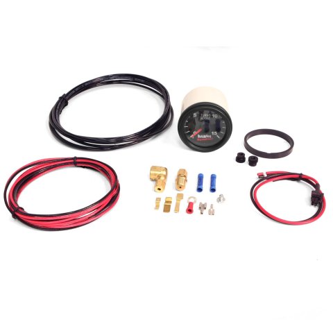 Banks Power DynaFact Boost Gauges 64050 Gauge, DynaFact, Pressure, Analog, 0 - 15 psi, 2 1/16 in. Diameter, Mechanical Sending Unit, Each