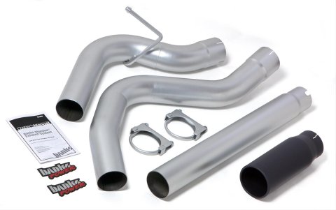 Banks Power Monster Exhaust Systems 48601-B System, Exhaust, Particulate Filter-Back, Stainless Steel, Single Exit, Passenger Side, Black Tip, Ram, 3.0L, Diesel, Kit