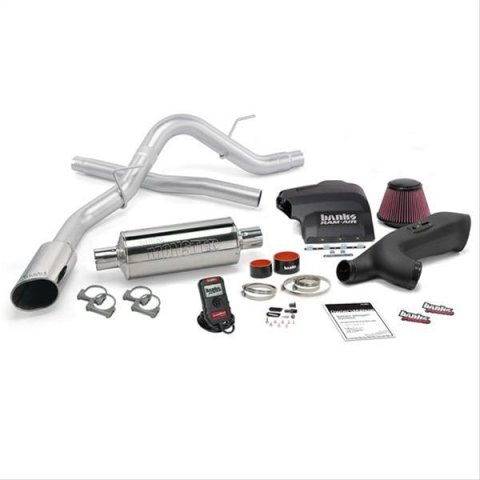 Banks Power Ford 2011-14 3.5L V6 Stinger Systems 48494 Performance Package, Stinger, Monster Exhaust, Single Exit, Side, Chrome Tip, Ram-Air Intake, AutoMind Tuner, Ford, EcoBoost, Kit