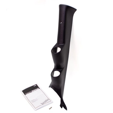 Banks Power Pillar Gauge Pods 63346 Mount, Pillar, Full Coverage, Dual Pod, Black, Plastic, 2 1/16 in. Diameter, Ford, Trucks, Each