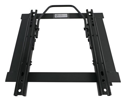 Corbeau Sliding Seat Brackets for 1968-1972 CHEVELLE, EL CAMINO - D704 Brackets, Sliding, Steel, Black, Single Locking Sliders, Left, Chevy, Each