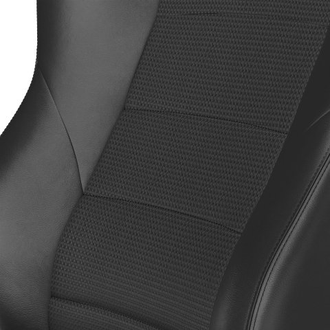 Corbeau Baja XRS Suspension Black Vinyl Seat 96601PR Bucket and Bench Seats, Seats, Adjustable Bucket, Vinyl, Black, Stitching, Lever Recline, Pair
