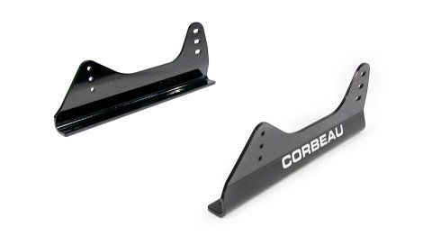 Corbeau FX1 Side Mount Seat Brackets G22099 Brackets, Mount, Aluminum, Black, For and DFX Seats, Pair