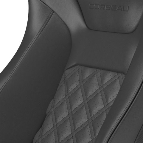 Corbeau Sportline RRB Black Seat 84912PR Bucket and Bench Seats, Racing Seats, Vinyl/Carbon Diamond Stitching, Lever Recline, Pair