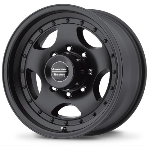 American Racing AR23 Black Wheels 16x8 Wheel, AR23, Aluminum, Matte Black, 16 in. x 8.0 in., 5 x 5.50 in. Bolt Circle, 4.500 in. Backspace, Each