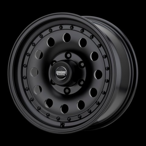 American Racing AR62 Outlaw II Satin Black Wheels 17x8 WHEEL, 17X8 6X135 S-BLK 18MM