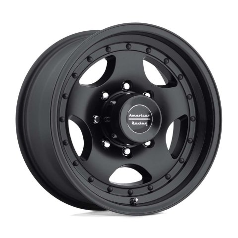 American Racing AR23 Black Wheels 16x8 Wheel, AR23, Aluminum, Matte Black, 16 in. x 8.0 in., 8 x 6.50 in. Bolt Circle, 4.500 in. Backspace, Each