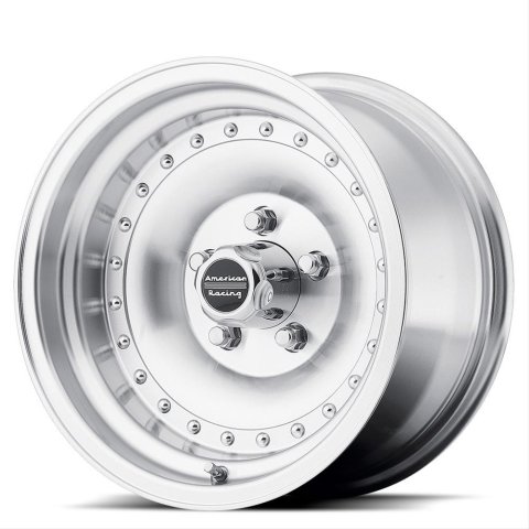 American Racing AR61 Outlaw I Silver Wheels 15x7 Wheel, I, Aluminum, Natural, 15 in. x 7 in., 5 x 5.00 in. Bolt Circle, 3.75 in. Backspace, Each