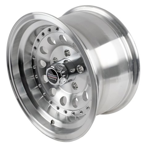 American Racing AR62 Outlaw II Silver Wheels 15x8 Wheel, II, Aluminum, Natural, 15 in. x 8 in., 5 x 4.75 in. Bolt Circle, 3.75 in. Backspace, Each