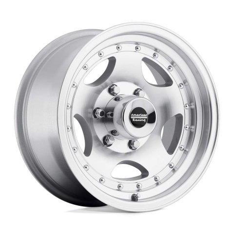 American Racing AR23 Silver Wheels 15x8 Wheel, AR23, Aluminum, Natural, 15 in. x 8 in., 5 x 4.75 in. Bolt Circle, 3.75 in. Backspace, Each