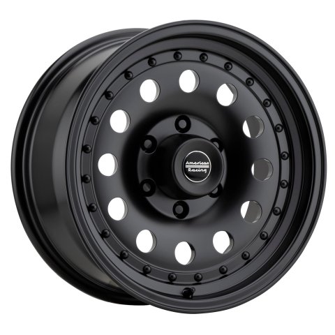 American Racing AR62 Outlaw II Satin Black Wheels 15x7 Wheel, AR62, II, Aluminum, 5x127.00 SATIN BLACK (-6 mm)