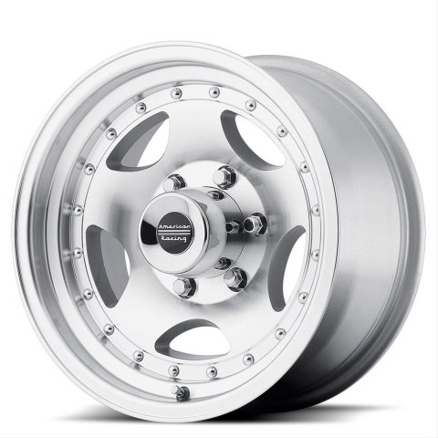American Racing AR23 Silver Wheels 14x7 Wheel, AR23, Aluminum, Natural, 14 in. x 7 in., 5 x 4.5 in. Bolt Circle, 3.75 in. Backspace, Each