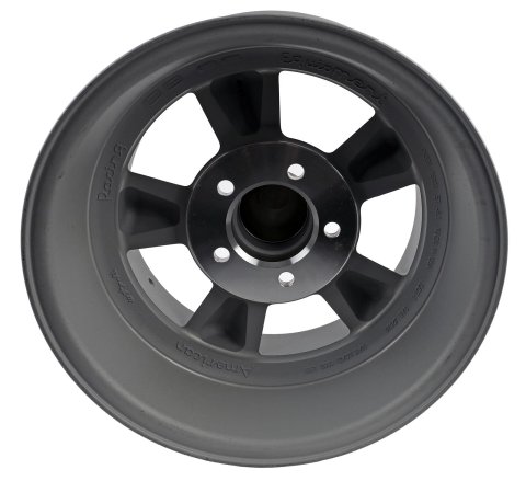 American Racing VN105 Torq-Thrust D Gray Wheels with Machined Lips 15x7 Wheel, D, Aluminum, Matte Lip, 15 in. x 7.0 in., 5 x 4.75 in. Bolt Circle, 3.760 in. Backspace, Each