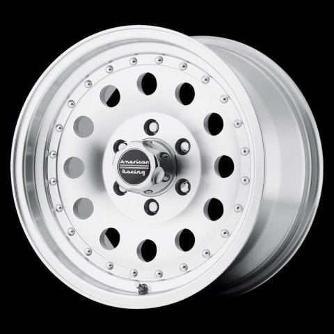 American Racing AR62 Outlaw II Silver Wheels 17x8 WHEEL, 17X8 5X5.0 MACH 30MM