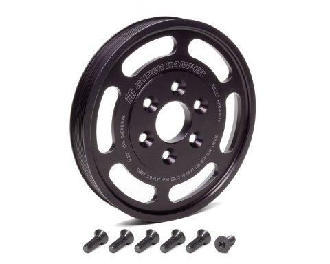 ATI Serpentine Supercharger Pulleys 916163-15 Pulleys, 8 Groove, 9.240 in. Diameter, Dry Sump, Chevrolet, Cadillac, LT4, Each