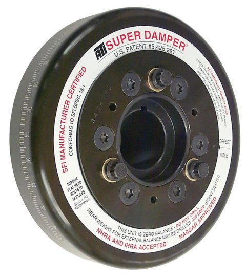 ATI Super Damper Standard Harmonic Balancers 917060 Balancer, Damper, Internal Balance, Steel, Black, Chevy, 396, 402, 427, Each
