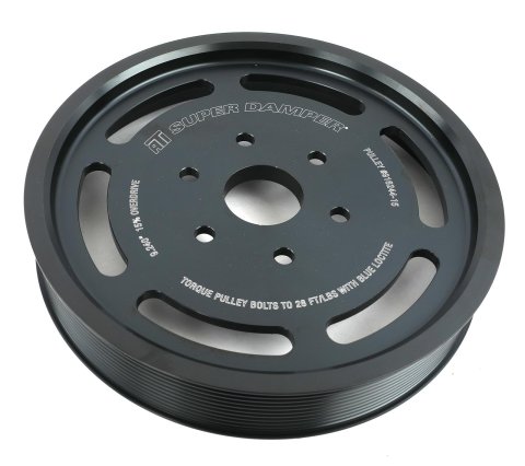 ATI Serpentine Supercharger Pulleys ATI91624415 Pulley, Serpentine, 11 Grove, Steel, Black Oxide, 15 Percent Overdrive, 9.280 in. Diameter, Chevrolet, LT5, each