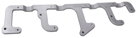 MSD Coil Brackets 8216 Ignition Brackets, Pack Style, Rectangular, Aluminum, Natural, Cadillac, Chevy, Pontiac, Pair