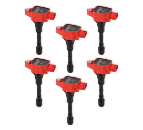 MSD Blaster OEM Replacement Coils 827916 Ignition Coils, Blaster, Coil Pack, Epoxy, Red, Infiniti, Nissan, Set of 6