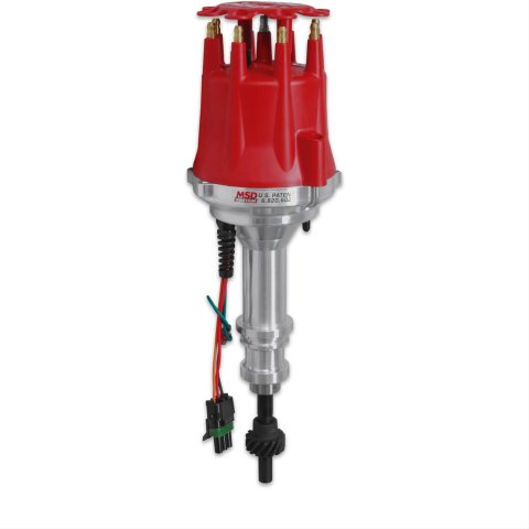 MSD Digital E-Curve Pro Billet Distributors 8503 Distributor, Pro-Billet, E-Curve, Magnetic, Vacuum, Mechanical Advance, Ford, 289-302, Each