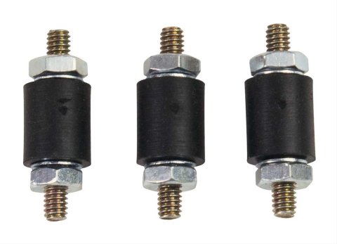 MSD Vibration Mounts 8825 Mounts, Black, Rubber, Set of 3