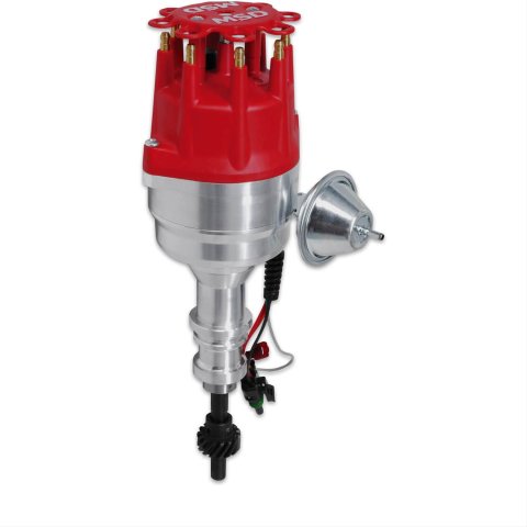 MSD Pro-Billet Ready-to-Run Distributors 8354 Distributor, Ready-to-Run, Magnetic Pickup, Vacuum Advance, Ford, 351W, Each