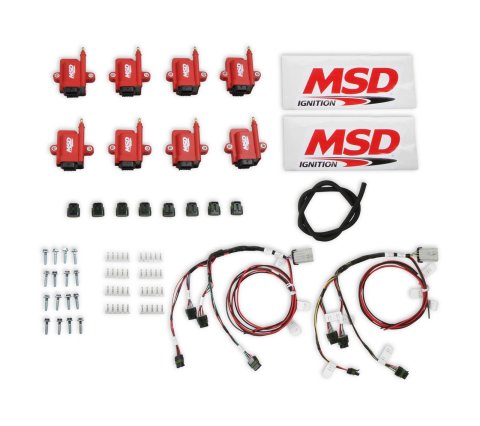 MSD Smart Coils 8289-KIT Ignition Coil, Coil, Coil Pack, Epoxy, Female/Socket, Red, Square, Kit