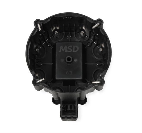 MSD Distributor Cap and Rotor Kits 84025 Kits, Male/HEI, Black Cap, Clamp Down, Rotor, Stainless Contact Terminal, Buick, Cadillac, Chevy, GMC, Pontiac, V8, Kit