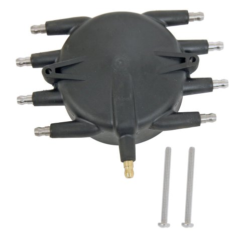 MSD Replacement Distributor Caps 85413 Caps, Replacement, Male/HEI, Bolt-on, Rynite, Black, Chevrolet, 5.0L, 5.7L, Each