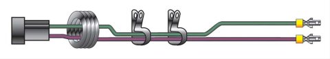 MSD GM HEI Module Bypass Cable 8861 Wiring Harness, Distributor to -6 or -7 Box, 8 in. Long, Each
