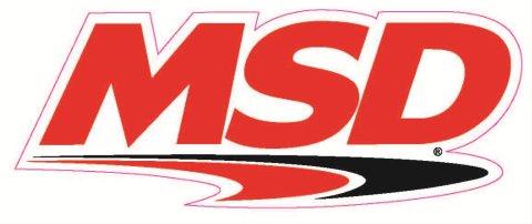 MSD Decals 9306 Decal, Vinyl, Ignition Logo, Red/White/Black, Each