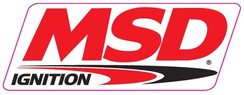 MSD Decals 9310 Decal, Vinyl, Ignition Logo, 4.0 in. x 8.0 in., Red, White, Black, Each