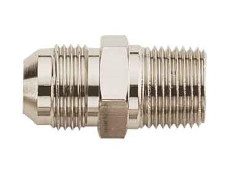 Aeroquip AN to NPT Adapter Fittings FBM2517 Fitting, Adapter, NPT, Straight, Steel, Yellow Dichromate, -6 AN, 1/4 in. NPT, Each