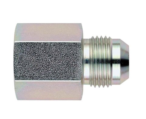 Aeroquip AN to NPT Adapter Fittings FBM2719 Fitting, Adapter, NPT, Straight, Steel, Yellow Dichromate, -3 AN, 1/8 in. NPT, Each