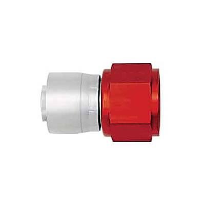 Aeroquip Crimp Hose Ends FBM4212 Fitting, End, AQP Hose, Straight, -6 AN to Female -6 AN, Aluminum, Natural/Red, Each