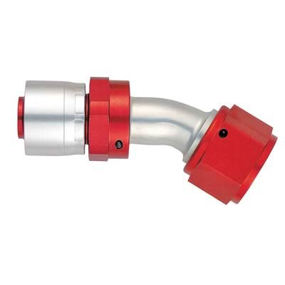 Aeroquip Crimp Hose Ends FBM4274 Fitting, End, AQP/StartLite Hose, 30 Degree,-10 AN to Female -10 AN Elbow, Aluminum, Each