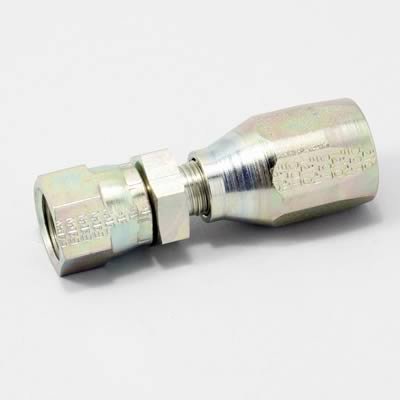 Aeroquip Reusable Hose Ends FBM1302 Fitting, End, AQP High Pressure, Straight, -6 AN to 9/16 -18 in. Female Thread, Steel, Natural, Each