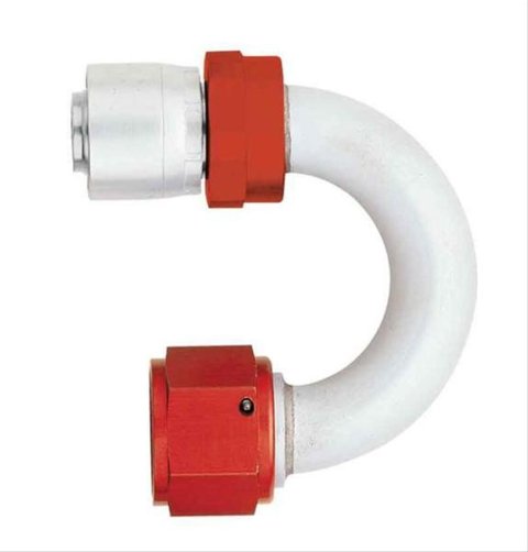 Aeroquip Crimp Hose Ends FBM4265 Fitting, End, AQP/StartLite Hose, 180 Degree,-12 AN to Female -12 AN Elbow, Aluminum, Each