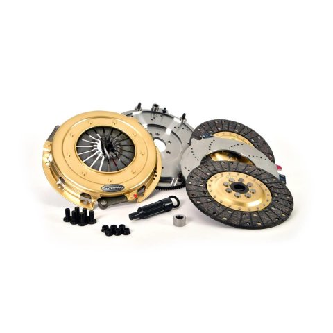 Centerforce Dual Friction Clutch Kits 412614800 Kit, Friction, 26-spline, 10.4 in. Disc Diameter, Organic Disc, Pressure Plate, Billet Steel Flywheel, Chevy, GMC, Kit